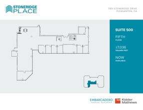 7901 Stoneridge Dr, Pleasanton, CA for lease Floor Plan- Image 1 of 1