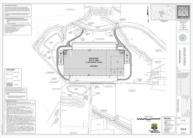 1101 Gallimore Dairy Rd, Colfax, NC à louer - Plan de site - Image 1 de 1