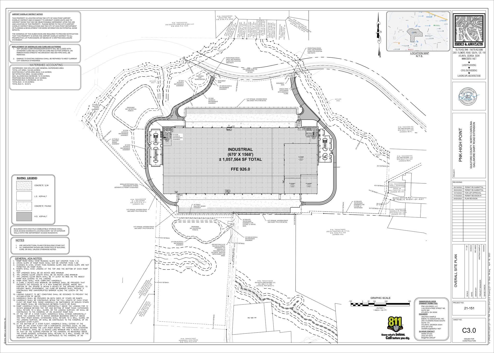 1101 Gallimore Dairy Rd, Colfax, NC à louer Plan de site- Image 1 de 2