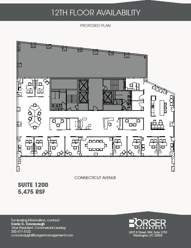 818 Connecticut Ave NW, Washington, DC à louer Plan d  tage- Image 1 de 1