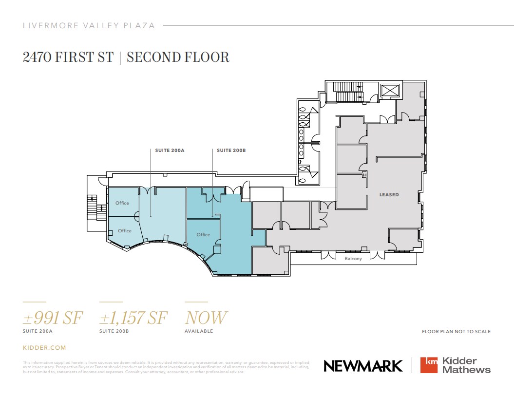 2470 1st St, Livermore, CA for lease Floor Plan- Image 1 of 1