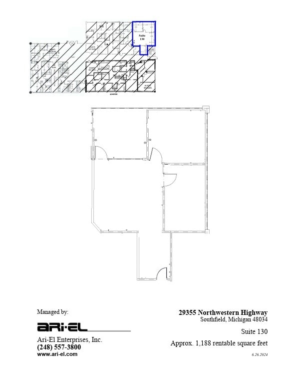 29355 Northwestern Hwy, Southfield, MI for lease Floor Plan- Image 1 of 1