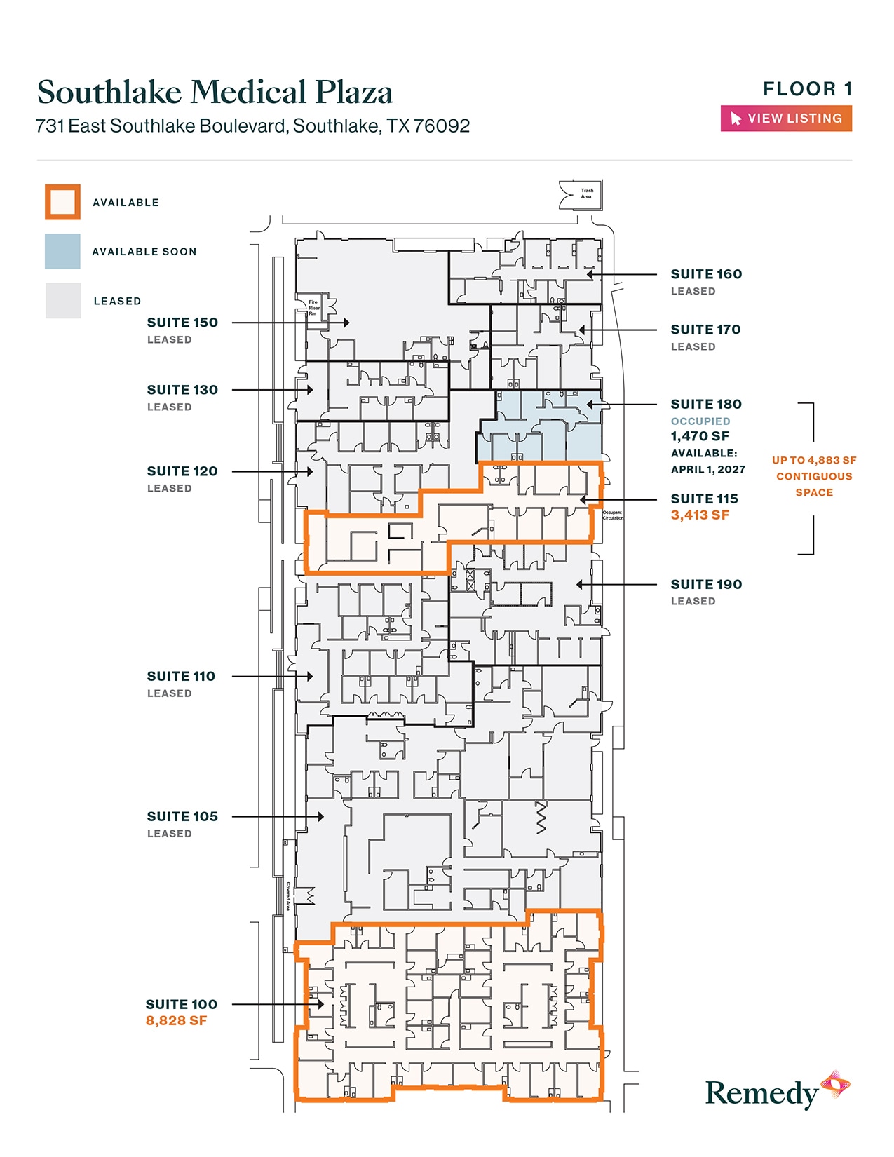 731 E Southlake Blvd, Southlake, TX for lease Floor Plan- Image 1 of 1