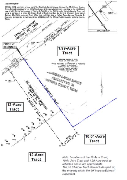 19593 FM 1686, Victoria, TX à vendre - Plan cadastral - Image 2 de 4