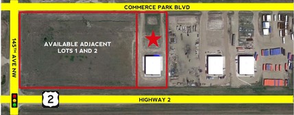 14472 Commerce Park Blvd, Williston, ND - AÉRIEN  Vue de la carte - Image1