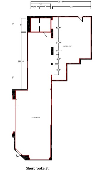6175-6177 Rue Sherbrooke O, Montréal, QC for lease Floor Plan- Image 1 of 1