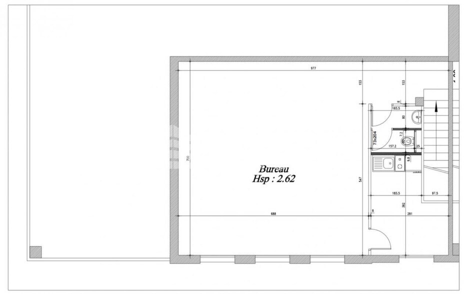 Flex dans Gennevilliers à louer - Plan d’étage - Image 3 de 3