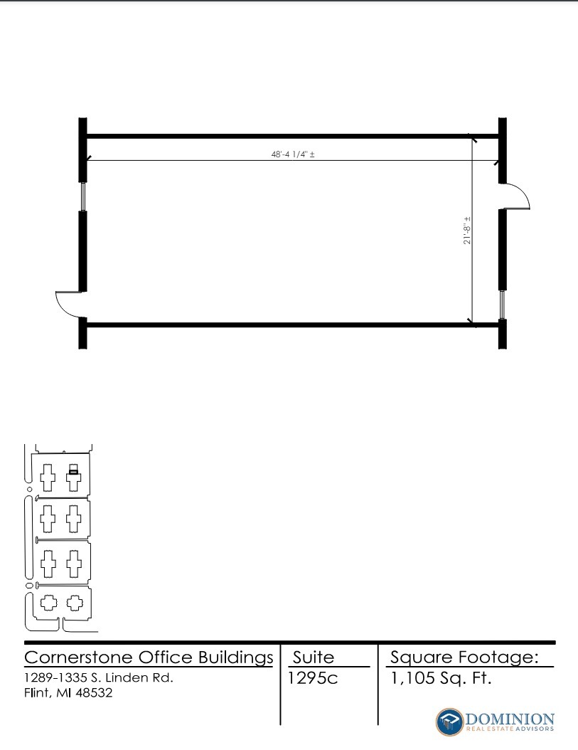 1295 S Linden Rd, Flint, MI à louer Plan d  tage- Image 1 de 1