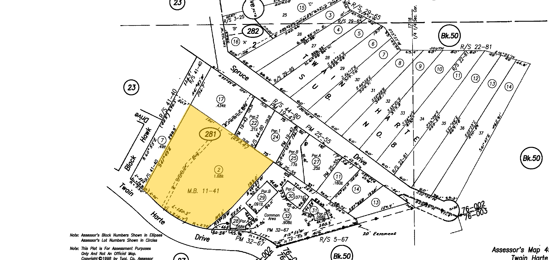 22671 Twain Harte Dr, Twain Harte, CA à vendre Plan cadastral- Image 1 de 1