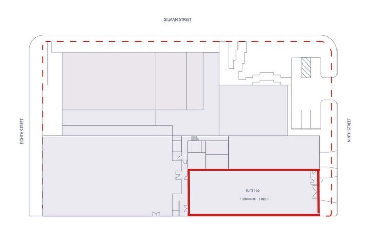 1308 9th St, Berkeley, CA à louer Plan d’étage- Image 1 de 1