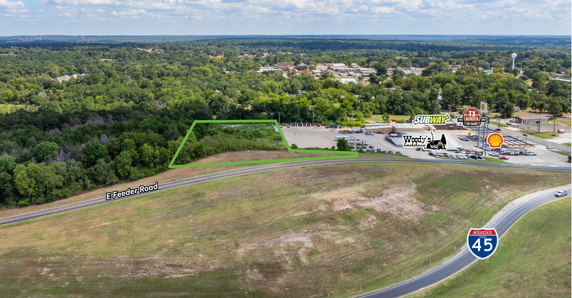 East Feeder Road, Centerville, TX for sale Aerial- Image 1 of 5