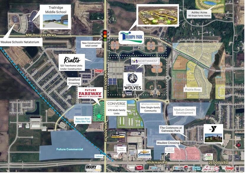 10th, Waukee, IA à vendre - Aérien - Image 1 de 2