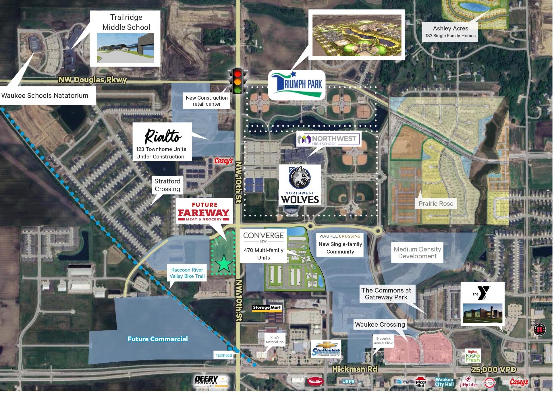 10th, Waukee, IA à vendre Aérien- Image 1 de 3