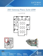 2001 Gateway Pl, San Jose, CA à louer Plan d’étage- Image 1 de 1