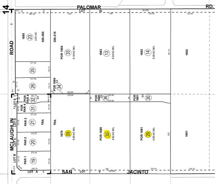 E. San Jacinto Rd. Rd, Menifee, CA à vendre - Plan cadastral - Image 2 de 2