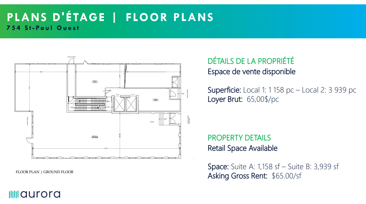 754 Rue Saint-Paul O, Montréal, QC for lease Floor Plan- Image 1 of 1