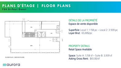 754 Rue Saint-Paul O, Montréal, QC for lease Floor Plan- Image 1 of 1