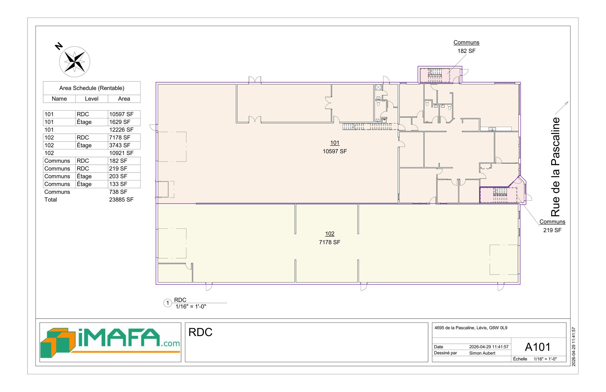 4695 Rue De La Pascaline, Lévis, QC for lease Site Plan- Image 1 of 4