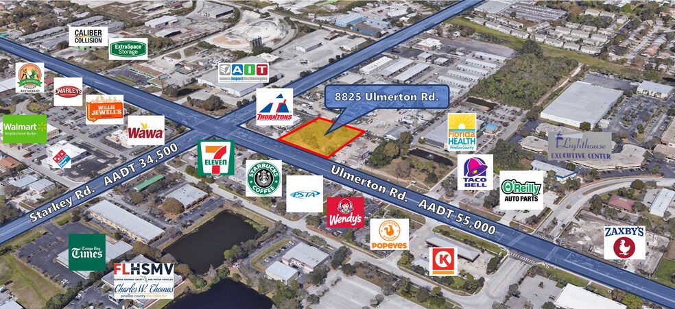 8825 Ulmerton Rd, Largo, FL à louer - Aérien - Image 2 de 11