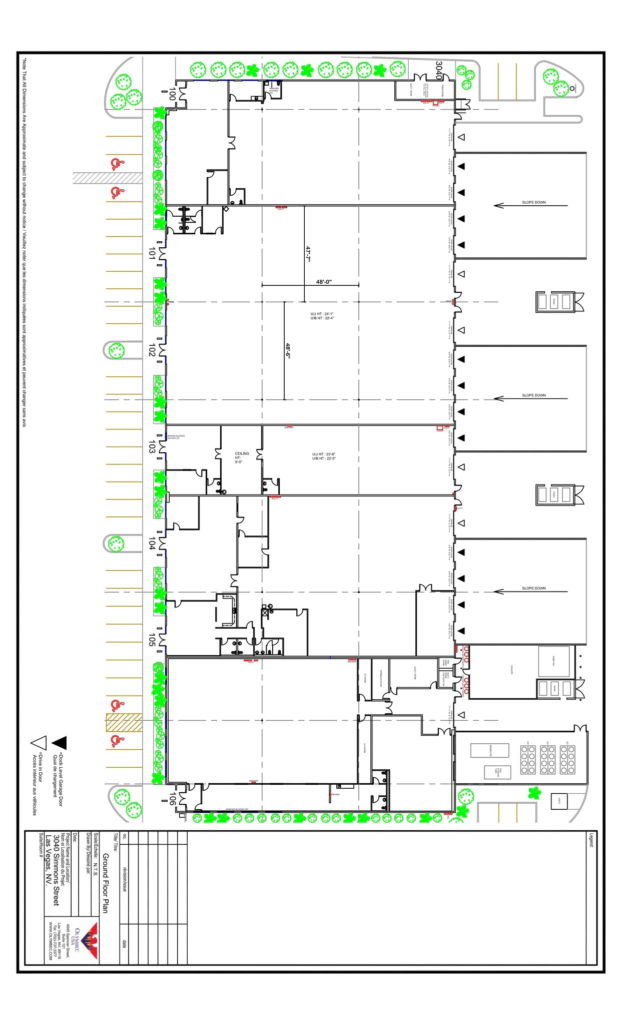 3040 N Simmons St, North Las Vegas, NV à louer Plan de site- Image 1 de 1