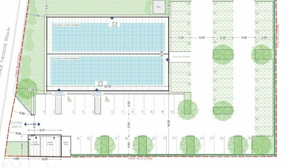 445 Avenue Theodore Braun, Villefranche-sur-Saône for sale - Site Plan - Image 2 of 5