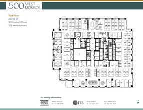 500 West Monroe St, Chicago, IL à louer Plan d  tage- Image 1 de 1