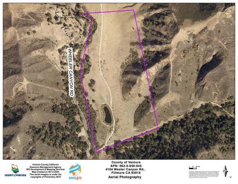 4104 Wheeler Canyon Rd, Santa Paula, CA à vendre - Aérien - Image 3 de 3