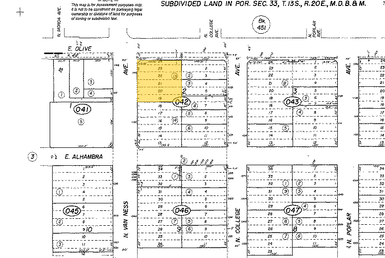 1140 N Van Ness Ave, Fresno, CA à vendre - Plan cadastral - Image 1 de 1