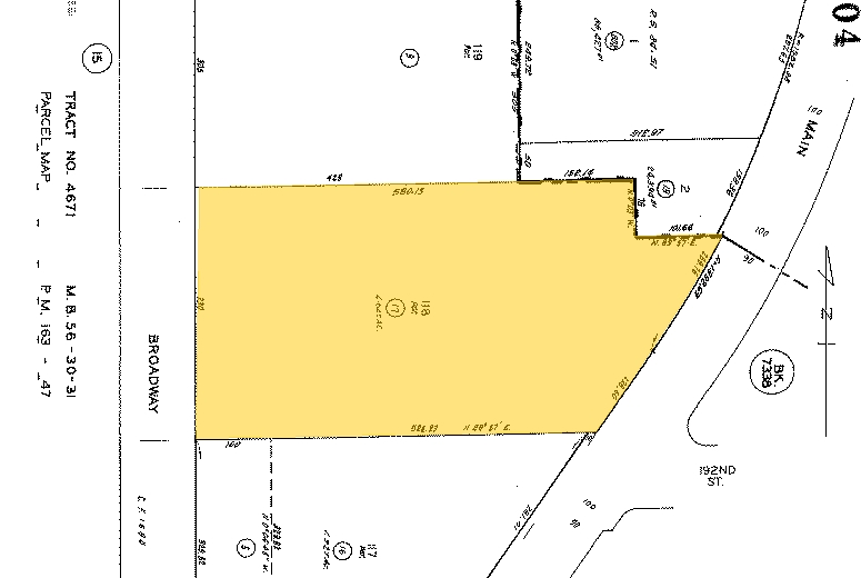 18937 S Main St, Carson, CA for sale - Plat Map - Image 1 of 1