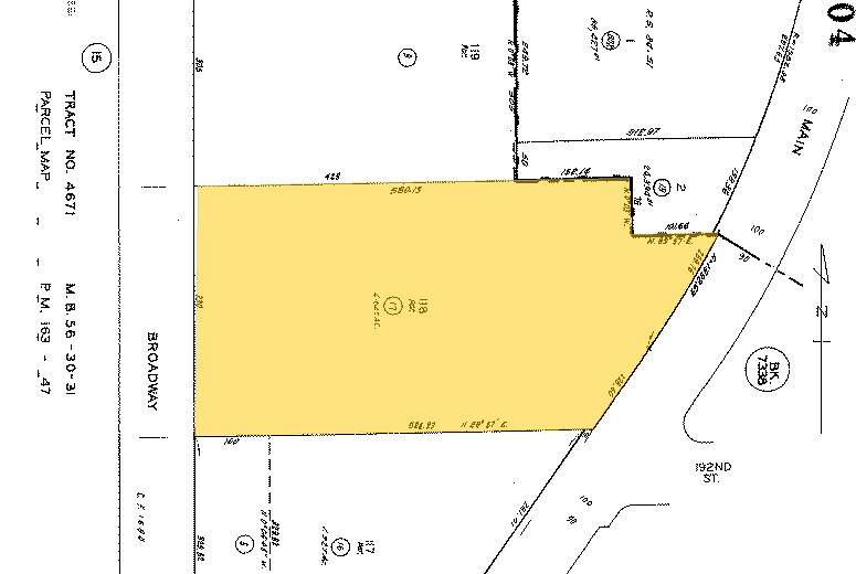 18937 S Main St, Carson, CA à vendre Plan cadastral- Image 1 de 2