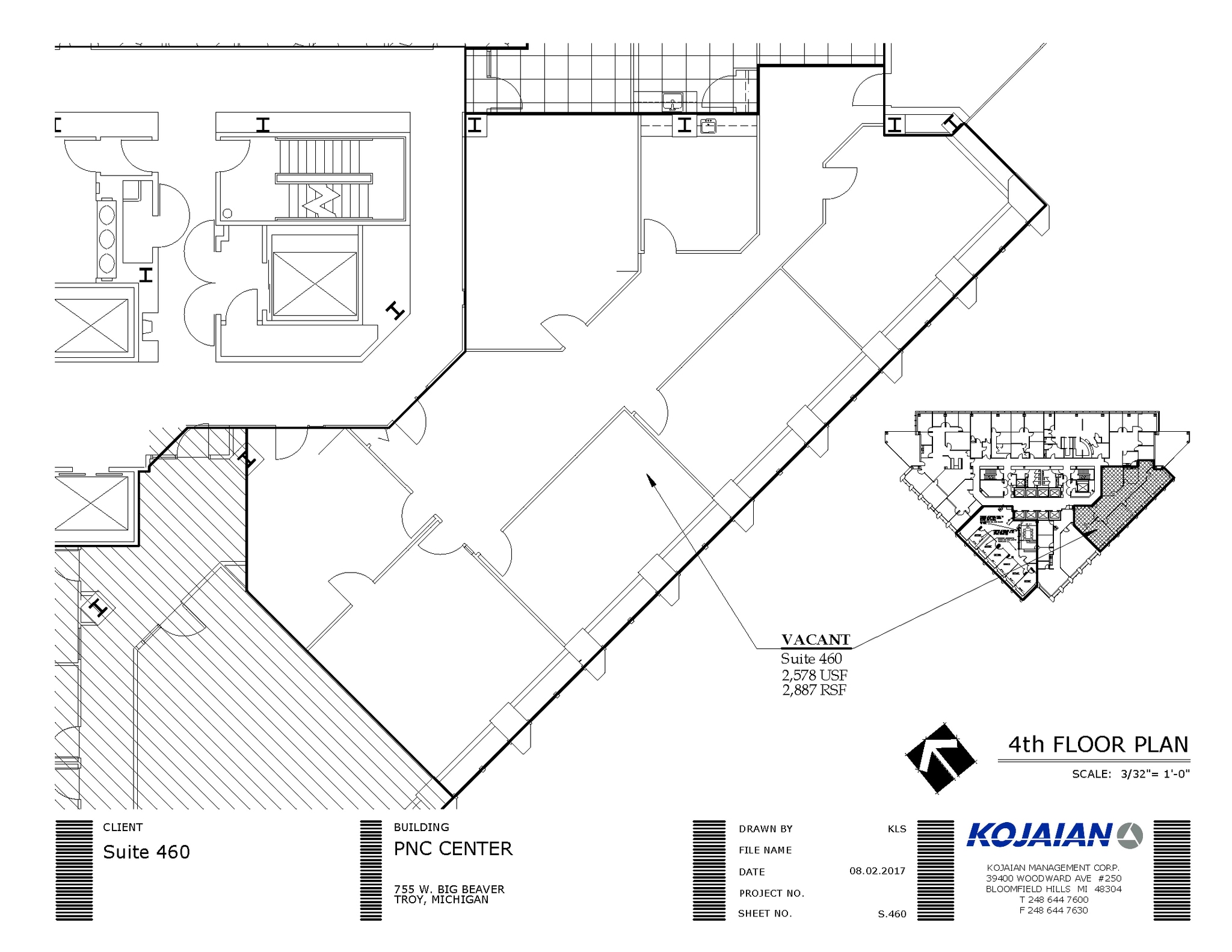 755 W Big Beaver Rd, Troy, MI for lease Floor Plan- Image 1 of 1