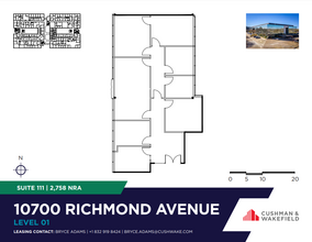 10700 Richmond Ave, Houston, TX à louer Plan d’étage- Image 1 de 1