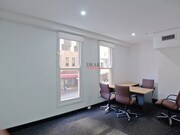 Partitioned office with natural light