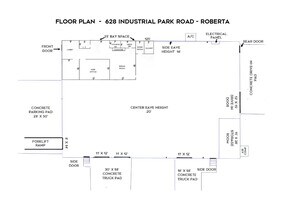 628 Industrial Park Rd, Roberta, GA for lease Floor Plan- Image 2 of 12