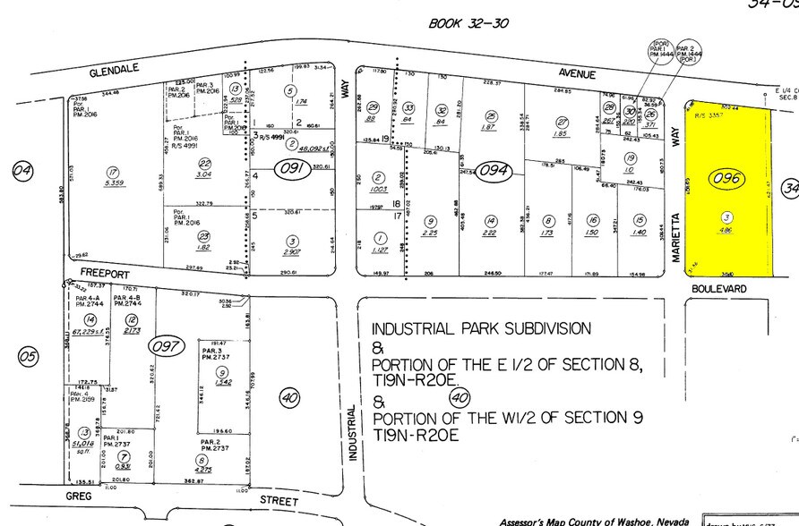 860 Marietta Way, Sparks, NV for sale - Plat Map - Image 3 of 4