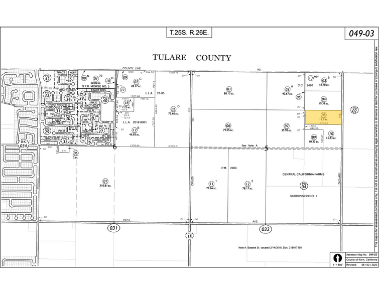 10443 Hronis Rd, Delano, CA à vendre - Plan cadastral - Image 1 de 1
