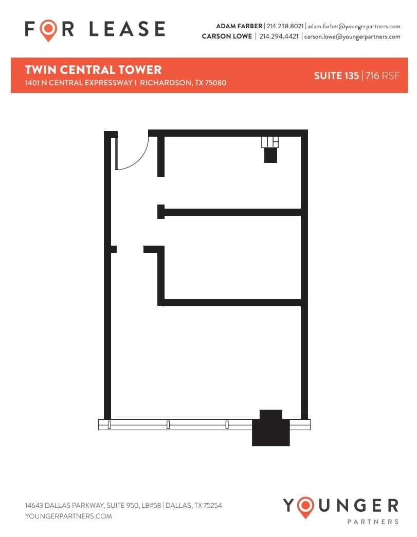 1401 N Central Expy, Richardson, TX for lease Floor Plan- Image 1 of 1