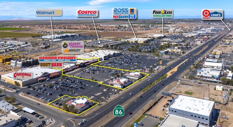 1602-1802 N Imperial Ave, El Centro, CA for lease - Building Photo - Image 2 of 9