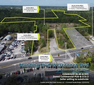 More details for Blanding Blvd/Wesconnet blvd, Jacksonville, FL - Land for Sale