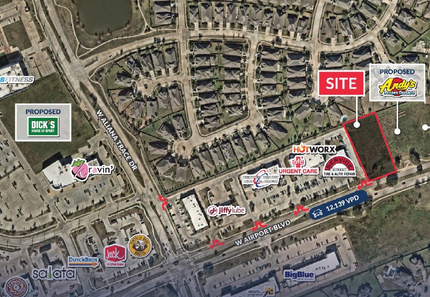 W Airport Boulevard & W Aliana Trace dr, Richmond, TX for sale - Other - Image 1 of 3