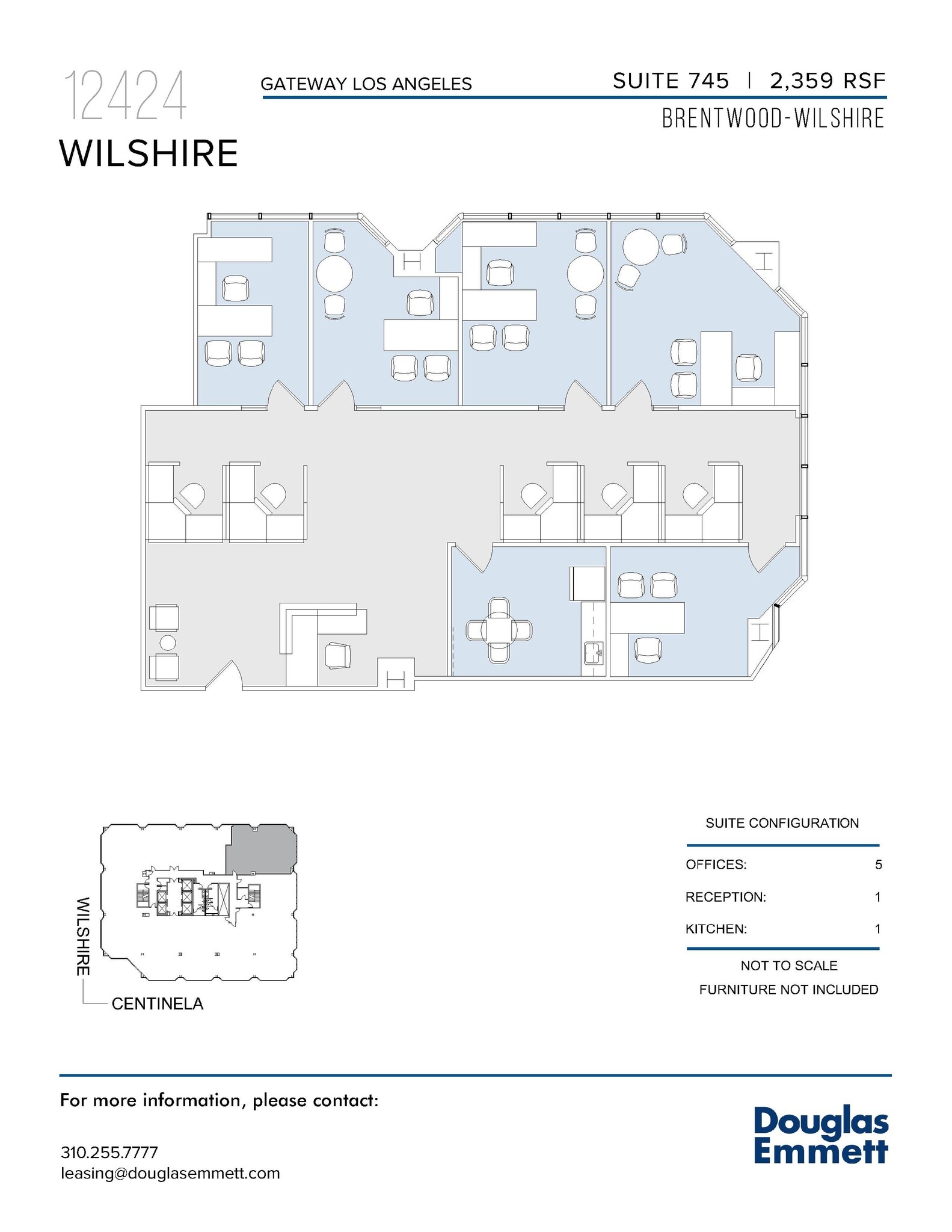 12424 Wilshire Blvd, Los Angeles, CA for lease Floor Plan- Image 1 of 1