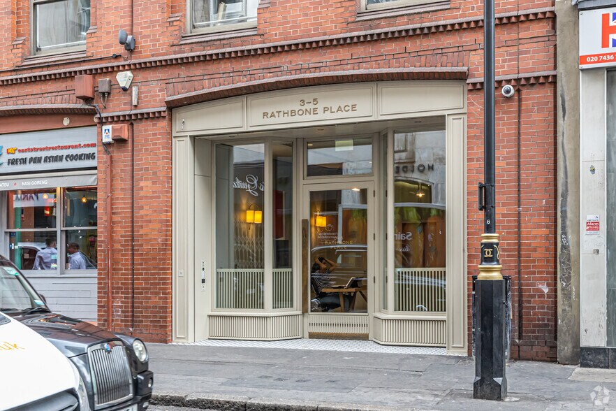 3-5 Rathbone Pl, Londres à louer - Photo du bâtiment - Image 3 de 4