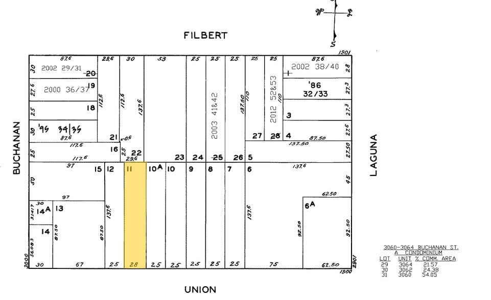 1964-1966 Union St, San Francisco, CA for sale - Plat Map - Image 2 of 42