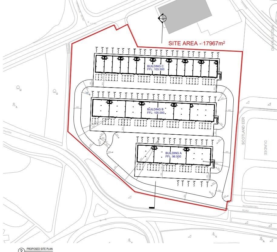 B Rutherford Rd, Dundee à louer Plan de site- Image 1 de 1