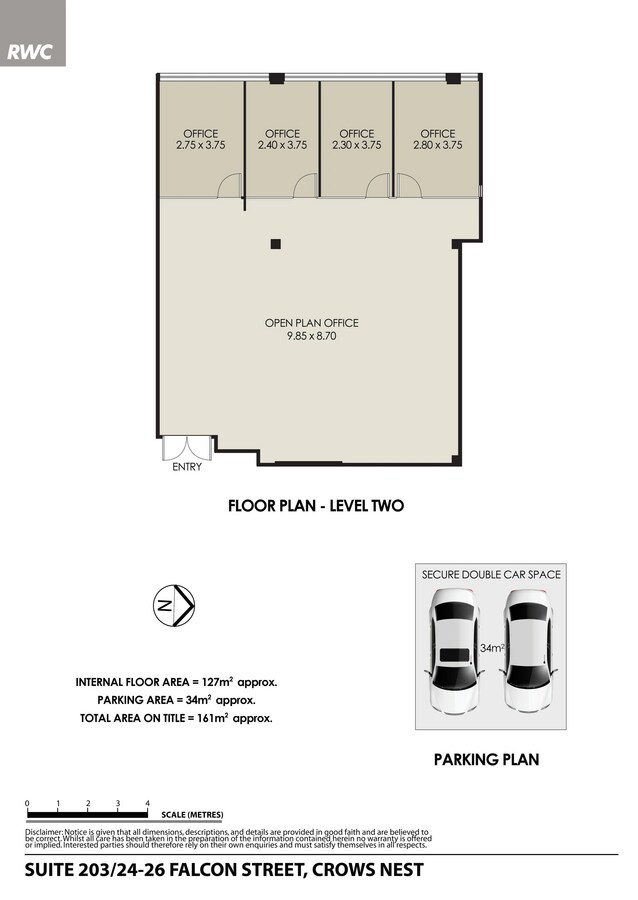 24-26 Falcon St, Crows Nest, NSW 2065 - Unit 203 -  - Floor Plan - Image 1 of 4