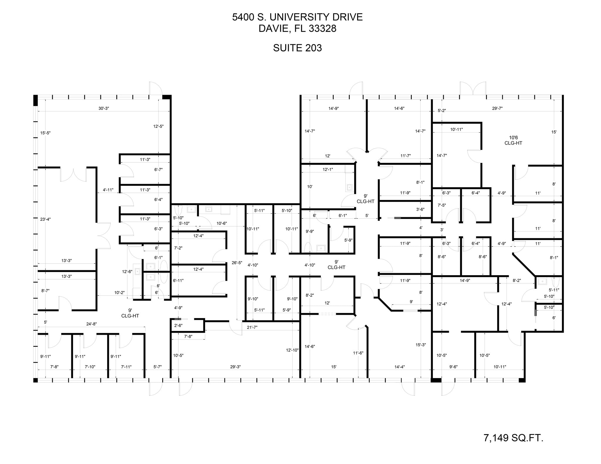 5400 S University Dr, Davie, FL à louer Plan de site- Image 1 de 1