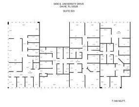 5400 S University Dr, Davie, FL à louer Plan de site- Image 1 de 1