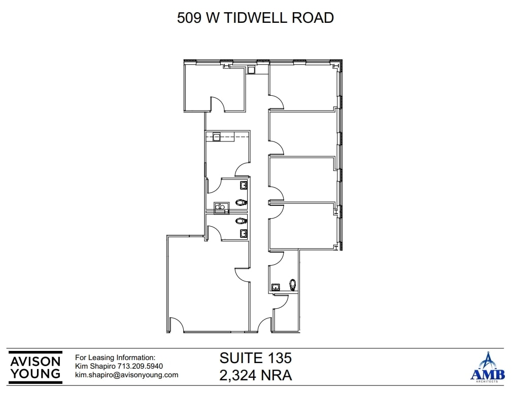509 W Tidwell Rd, Houston, TX for lease Floor Plan- Image 1 of 2