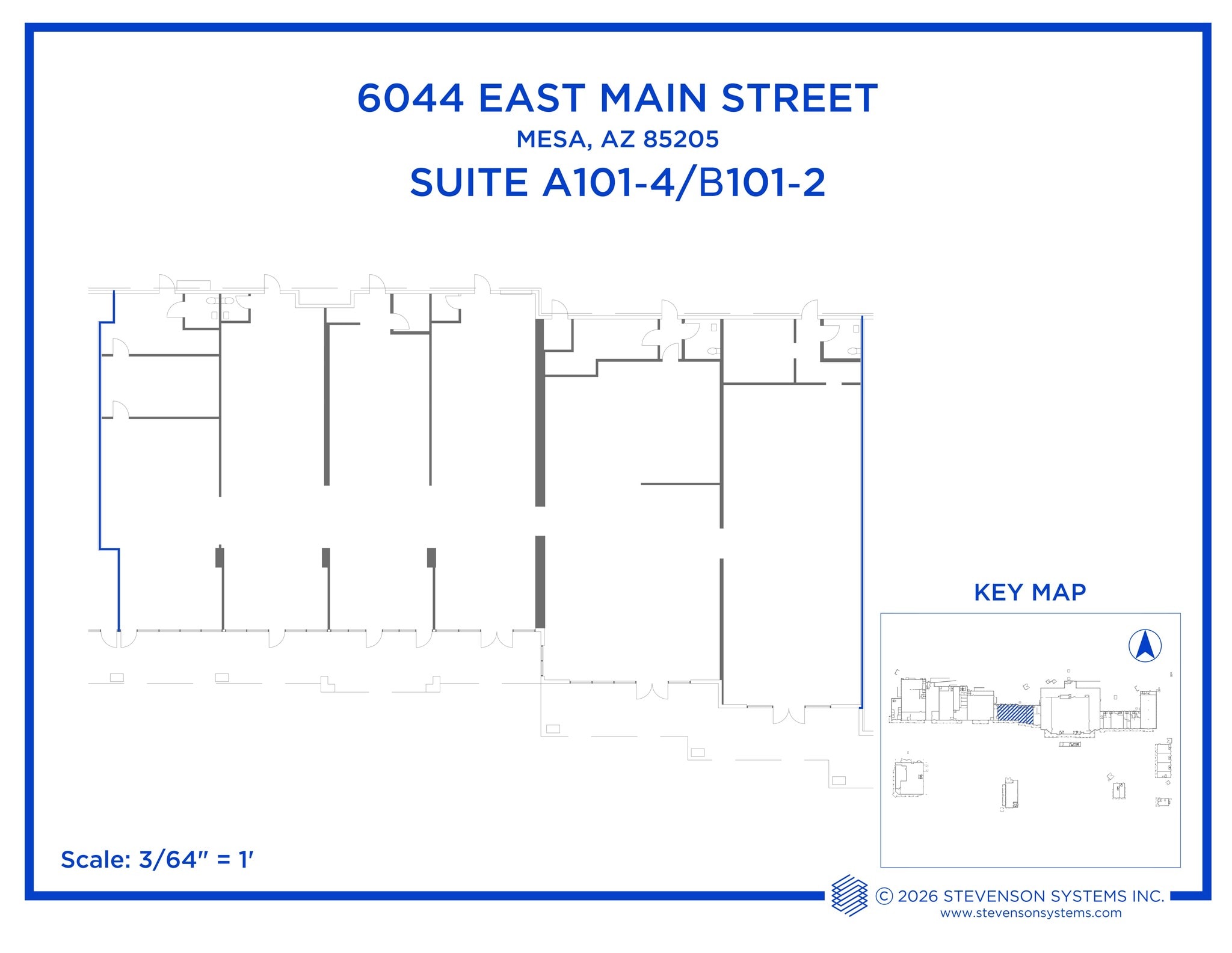6016-6036 E Main St, Mesa, AZ à louer Plan de site- Image 1 de 1