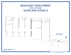 6016-6036 E Main St, Mesa, AZ à louer Plan de site- Image 1 de 1